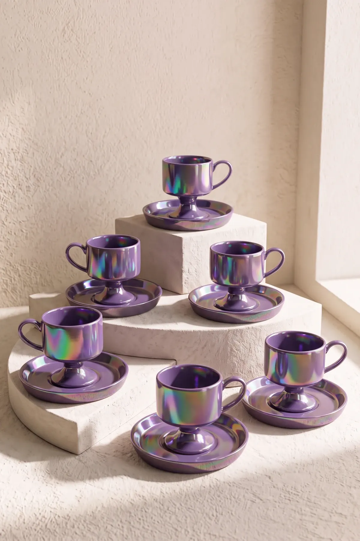 Plum Porselen 6 Kişilik Kahve Fincanı Takımı