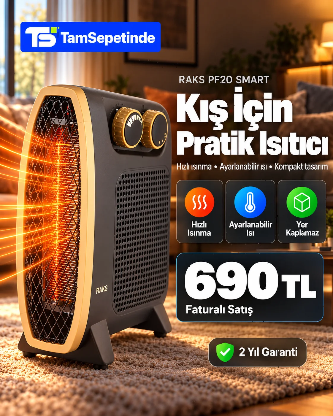 RAKS PF20 Smart için TamSepetinde ürün tanıtım görseli